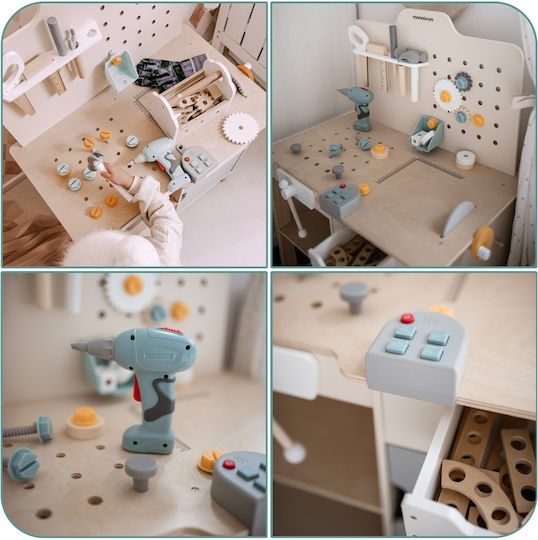 Mamabrum Children's Workbench made of Wood for 3+ years Years 2pcs