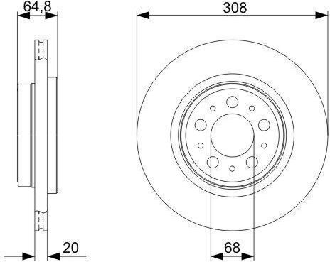 Bosch Bremsscheibe 0 986 479 320