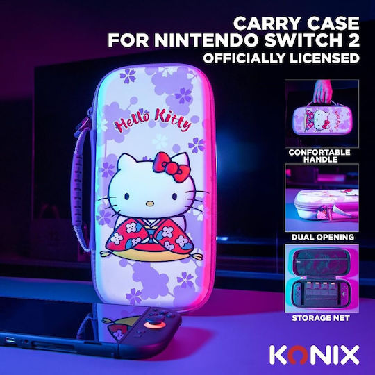 Konix Doboza Θήκη Μεταφοράς για Κονσόλα Switch Ροζ