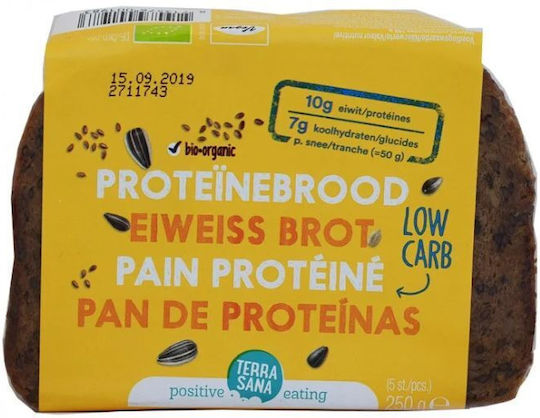 Terrasana Toast Bread Rye Protein 250gr
