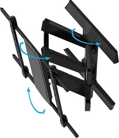 B-Tech BT8227/B Wall TV Mount with Arm up to 50kg Silver