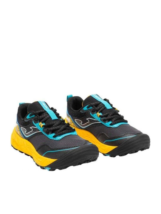 Kubor Jr Kids Sports Shoes Running with Laces Black