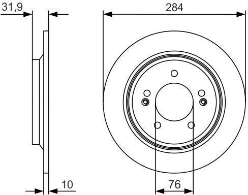 Bosch Bremsscheibe 0 986 479 V09