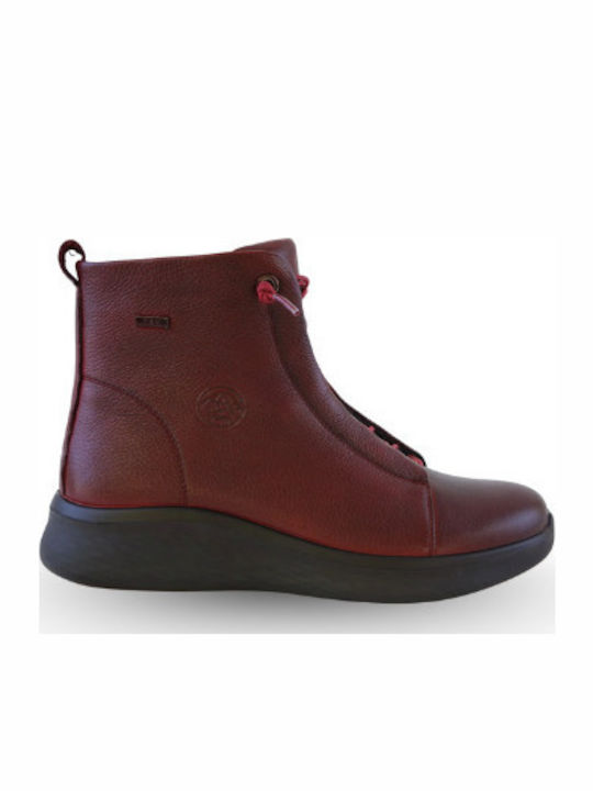 Ghete Dama de Piele Burgundy