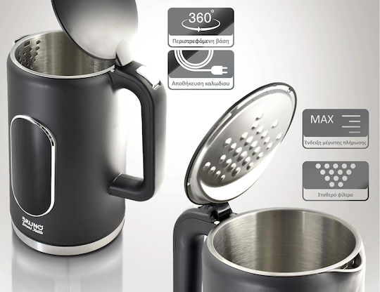 Bruno Advanced Function Water Kettle Digital Double Wall BRN-0245 1.7L 2200W Black