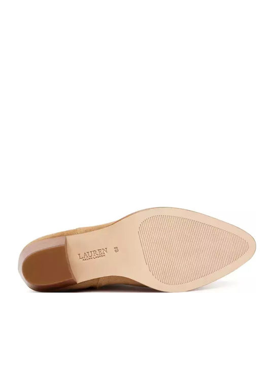 Suede Γυναικεία Μποτάκια Καφέ