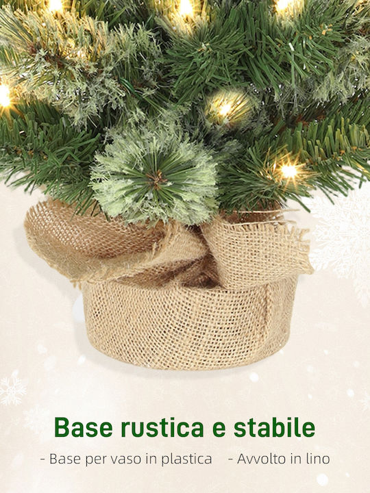 Weihnachtsbaum 60cm mit LED-Beleuchtung Weiß