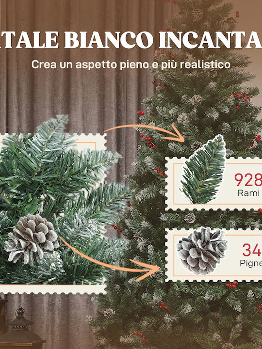 Weihnachtsbaum Beschneit 210cm mit 928 Zweige