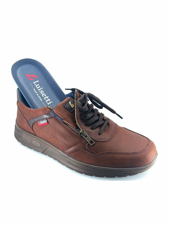 Ανδρικά Sneakers Καφέ Δέρμα