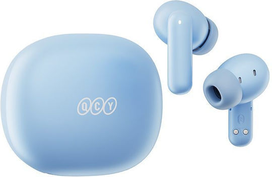 QCY MeloBuds HT16 Bluetooth Handsfree Earphones with Sweat Resistance and Charging Case Light Blue
