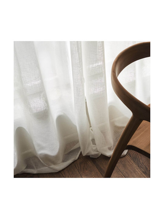 Gofis Home Perdea Cu Capse Combe 502 Albă 140x280cm