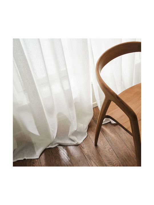 Gofis Home Curtain With Pencil Pleat Maisy 507 White 140x295cm