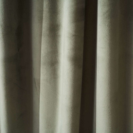 Gofis Home Curtain with Pencil Pleat Winter 711 Green 2004711307005 140x280cm