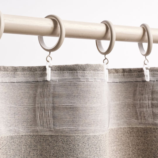 Gofis Home Curtain with Pencil Pleat Beige 1004532120600 140x280cm