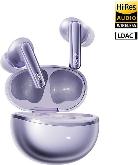 QCY Melobuds N70 Bluetooth Handsfree Earphones with Sweat Resistance and Charging Case Purple