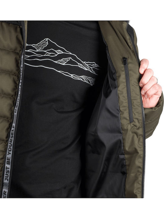 Winter Jacket Black Dark Green