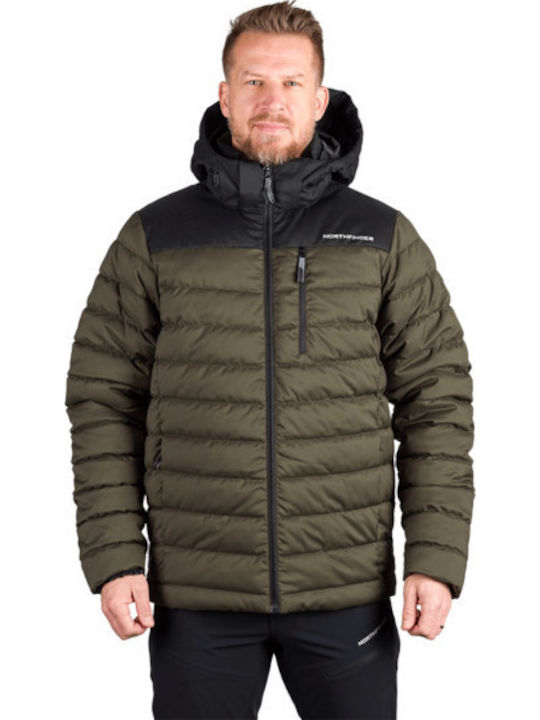 Winter Jacket Black Dark Green