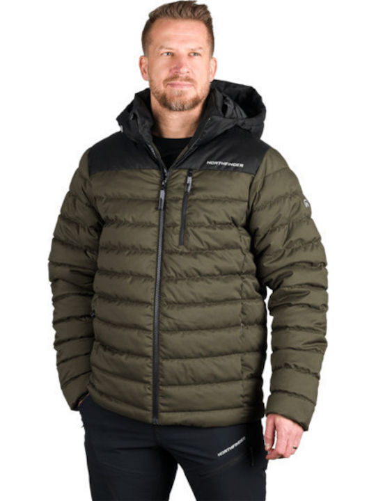 Winter Jacket Black Dark Green