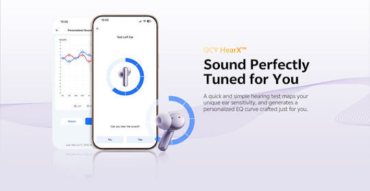 QCY Melobuds N70 Bluetooth Handsfree Ακουστικά με Αντοχή στον Ιδρώτα και Θήκη Φόρτισης Μαύρα
