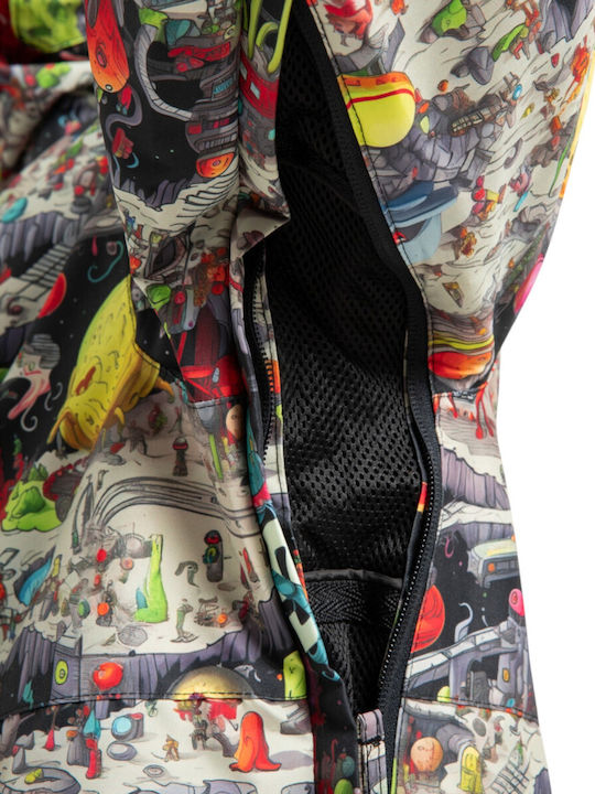 Snow Basis Print Jacket Black