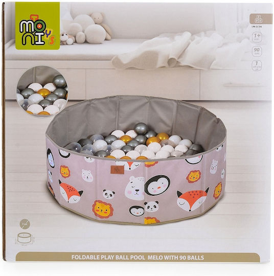 Moni Ball Pit Melo 80x80x26cm. Gray