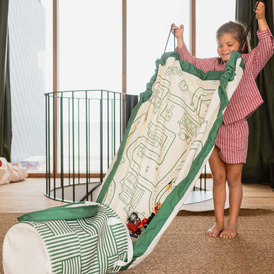 Play&go Spielzeugmatte aus Stoff Grüne 140x140cm