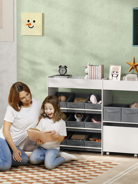Aiyaplay Σύστημα Αποθήκευσης Παιχνιδιών Λευκό 105x30x80cm