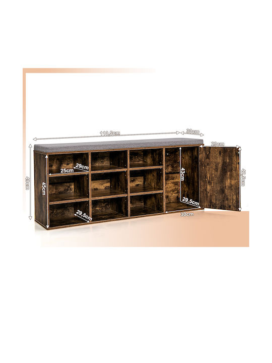 Fabric Shoe Organizer 110.5x30x49cm