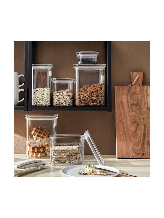Butlers Vază Utilizare Generală Cu Capac Plastic Transparent 1700ml 1 Bucată