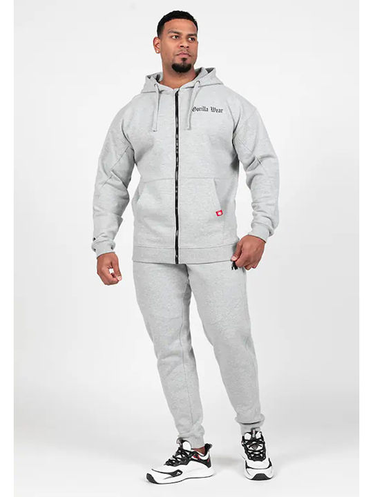 Cardigan With Hood Light Gray Melange