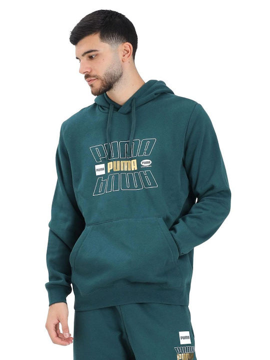 PUMA Essentials Green Hoodie Sweatshirt