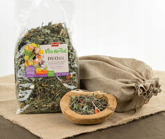 Vitapol Vitapol Vita Herbal Duo Snack Meadow Flower Hay Rodents Rabbit 400g