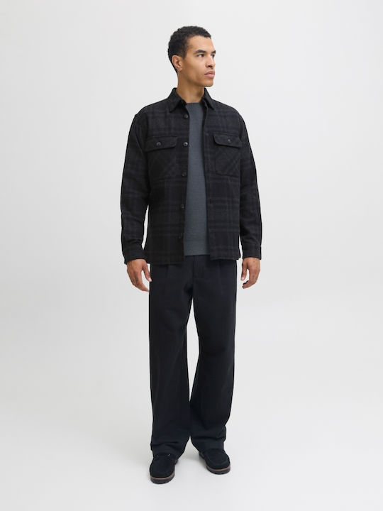 Μακρυμάνικo Βαμβακερό Overshirt Black