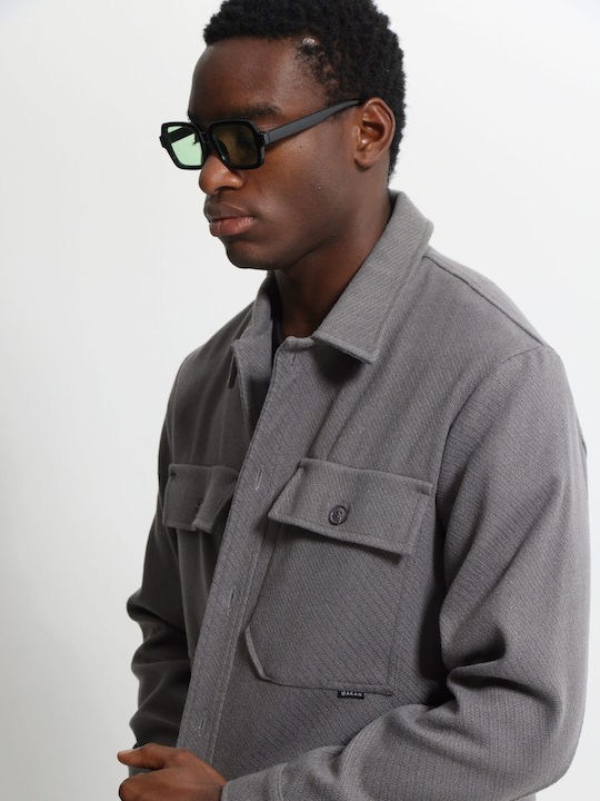 Μακρυμάνικo Overshirt Γκρι