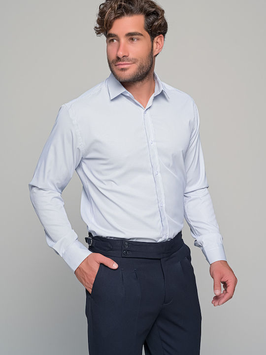 Linea Alta Long-sleeved Shirt White-Blue