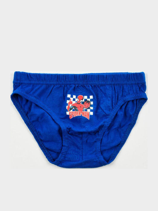 Superheroes Kids' Set with Briefs Μπλε-γκρι-λευκό 3pcs