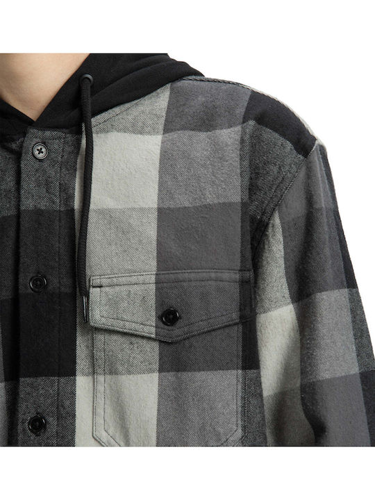Ruckus Hooded Μακρυμάνικo Πουκάμισο Black