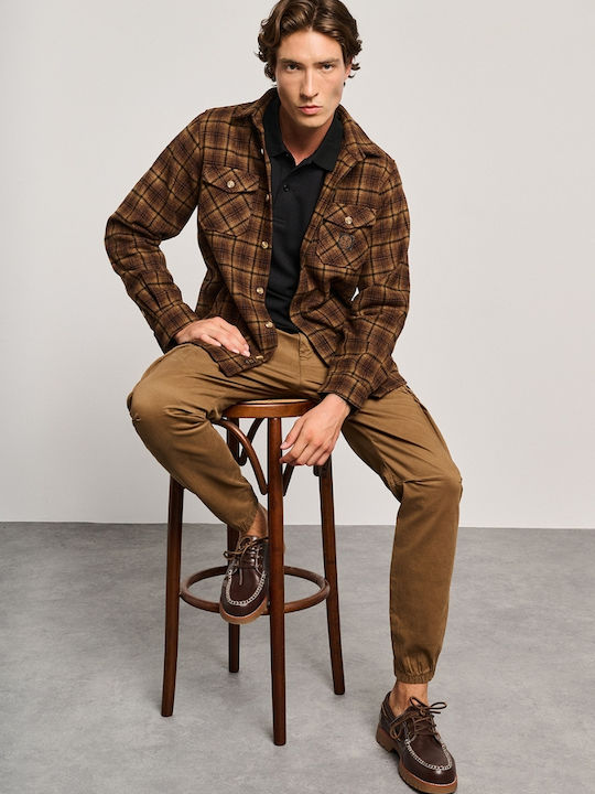 Original Μακρυμάνικo Overshirt Brown 61-105.054.Ν0000