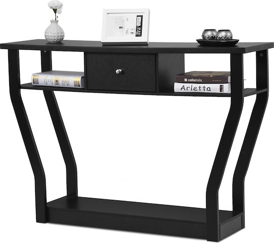 Consolă Lemn Negru L120xL30xH81buc