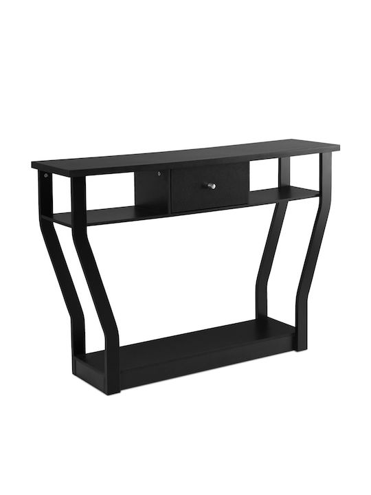 Consolă Lemn Negru L120xL30xH81buc
