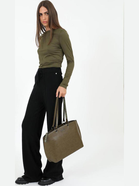 Dama Tesatura Pantaloni Black