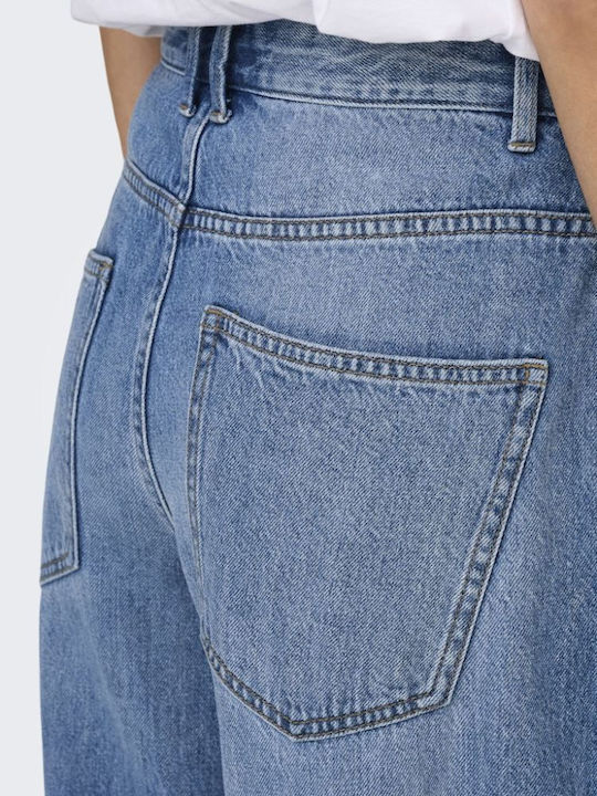 Hw Hoch tailliert Damenjeans Medium Blue