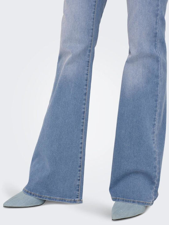 Women's Jean Trousers Flared Light Blue - Blue