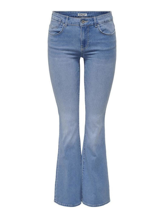 Women's Jean Trousers Flared Light Blue - Blue