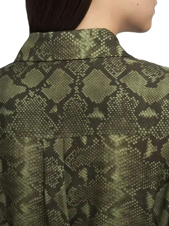 Midi Σεμιζιέ Φόρεμα Black/green