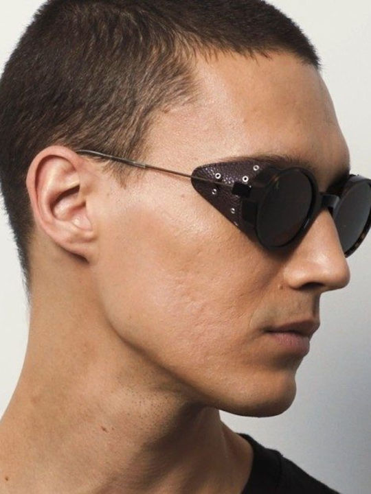 Kaleos Unisex Γυαλιά Ηλίου με Καφέ Ταρταρούγα Κοκκάλινο Σκελετό και Καφέ Φακό PARRADO 3