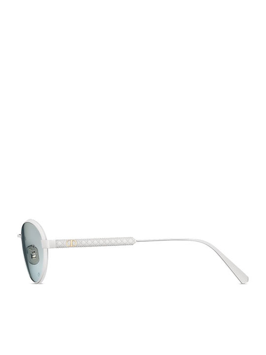 Dior Unisex Sunglasses with Silver Metal Frame and Turquoise Gradient Mirror Lens DIORCANNAGE R1U F0I6