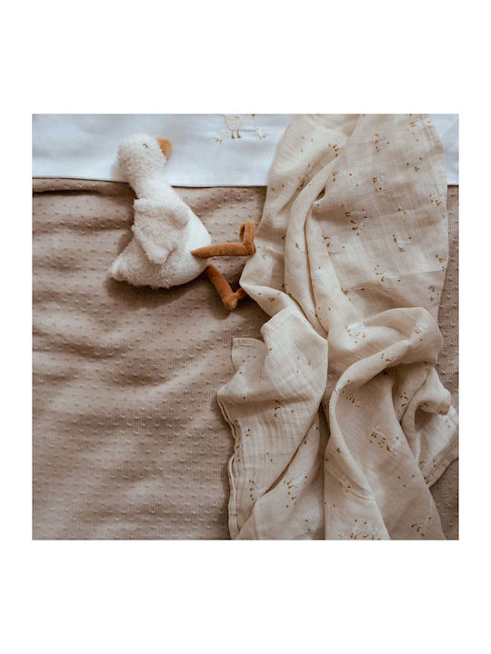 Little Dutch Blanket Nursery Swaddling Blankets Knitted Beige 70x100cm