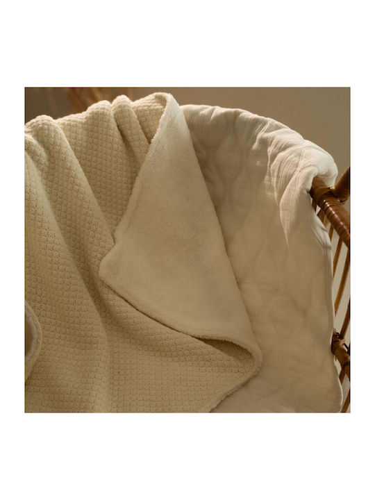 Little Dutch Blanket Nursery Swaddling Blankets Knitted White 70x100cm