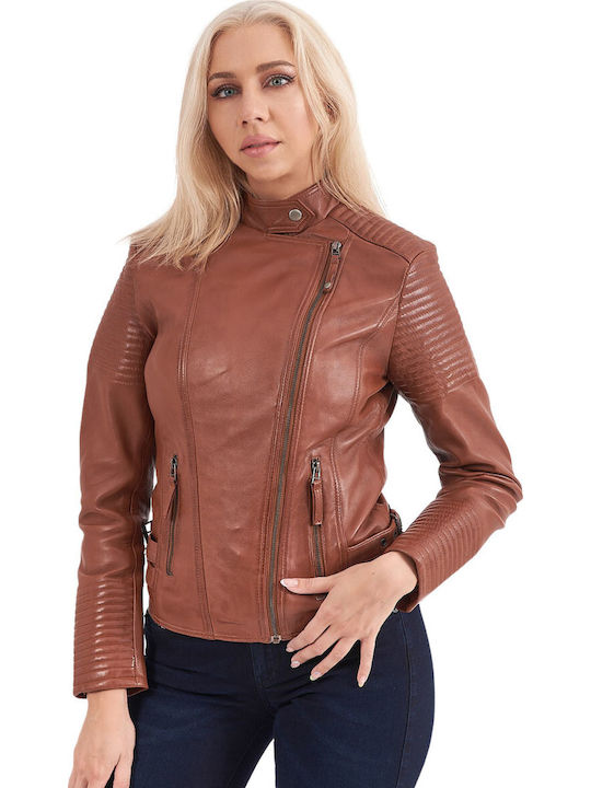 Calypso Damen Bikerjacke Tan